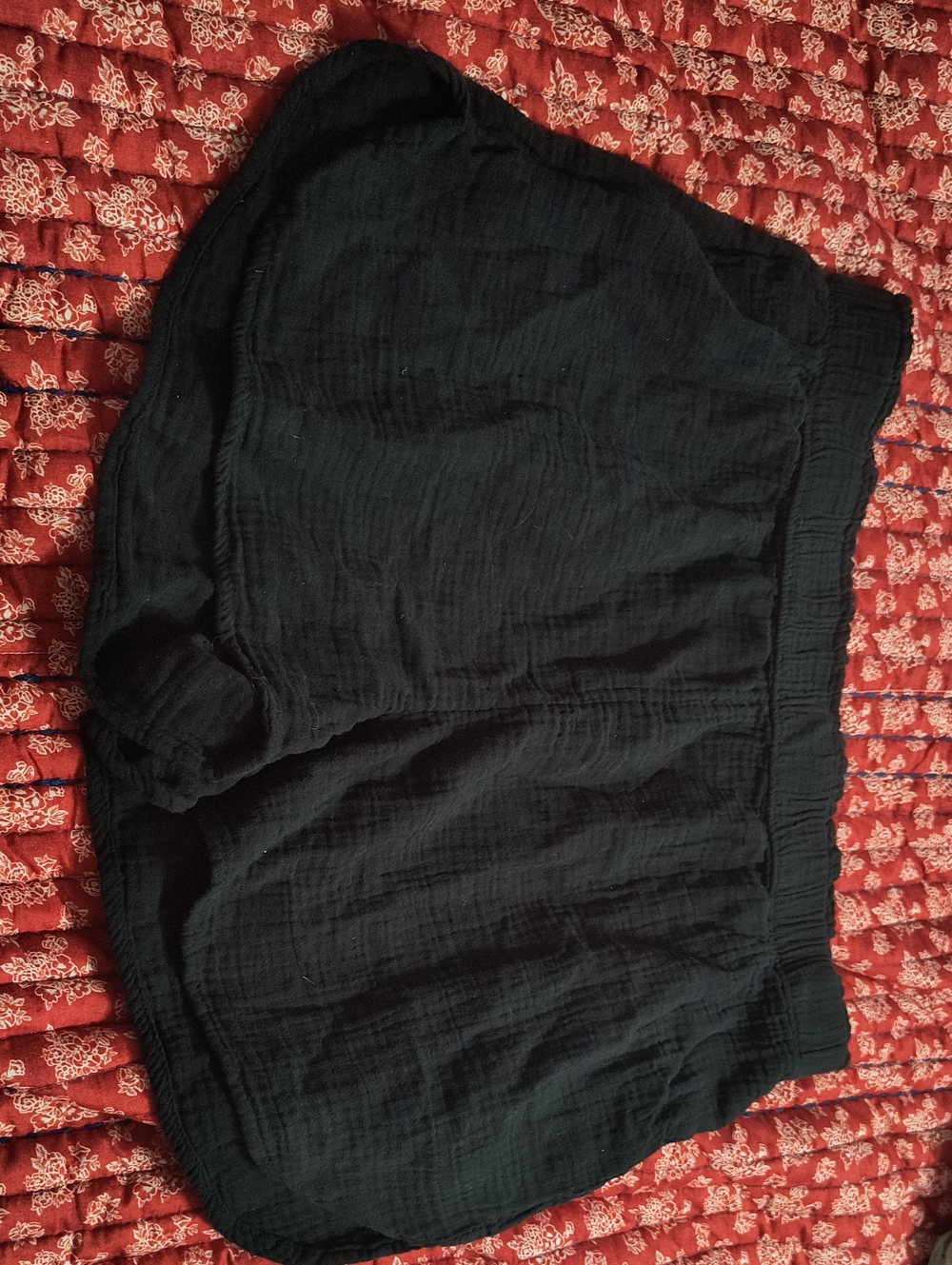 Universal Thread Black Gauze Shorts with Elastic Waist, Like New
